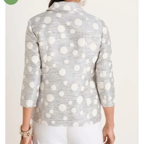 NWT Chico's Jacquard Dot Jacket - Picture 3 of 12